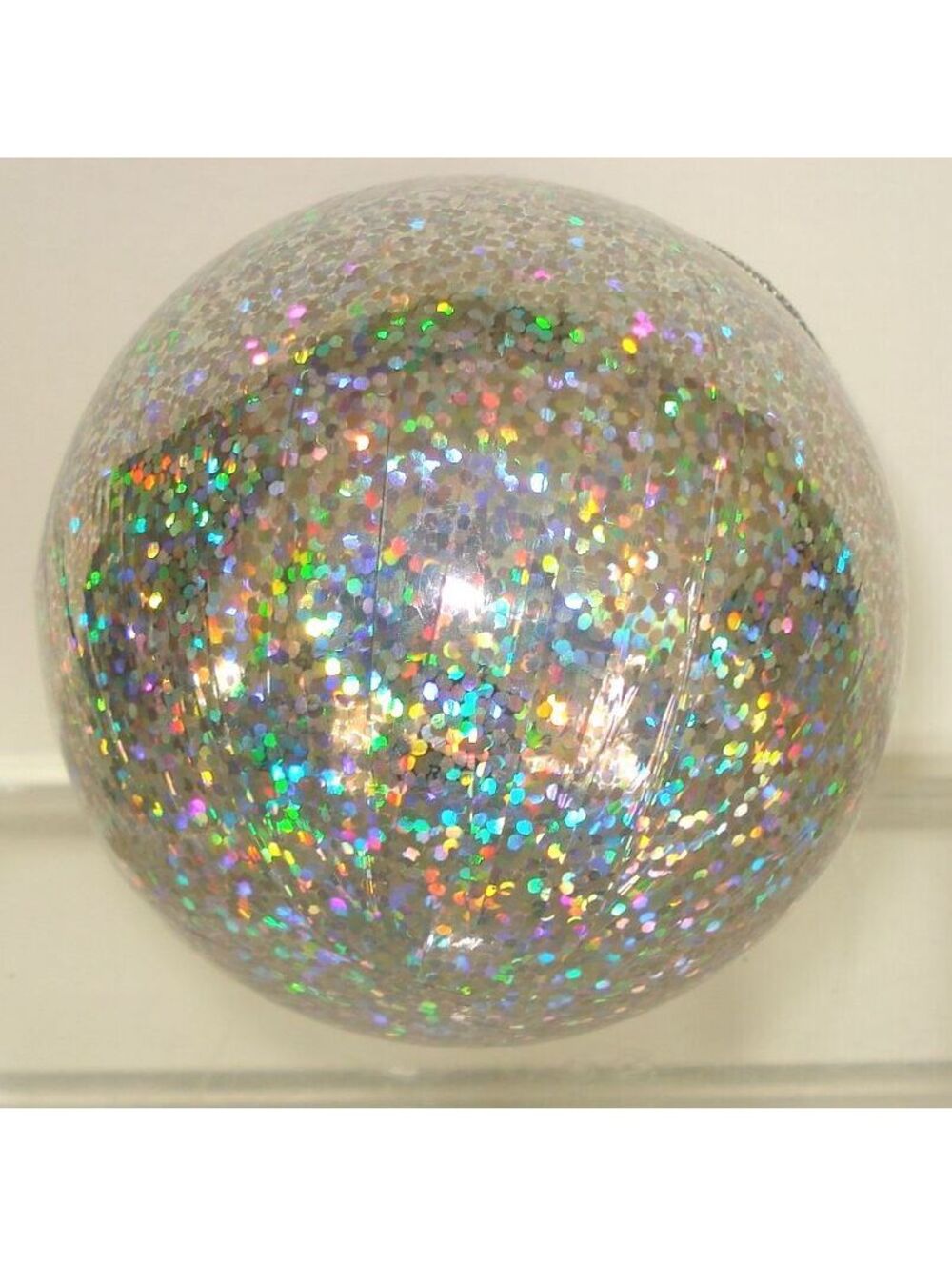 Silver Glitter Sparkle / Holographic Christmas Ornament Ball